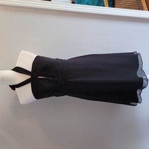 White House Black Market Little Black Dress with Halter Neckline